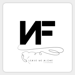 Leave Me Alone (Black Logo) Magnet